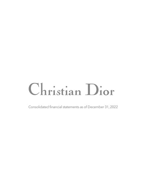 dior financial statement.